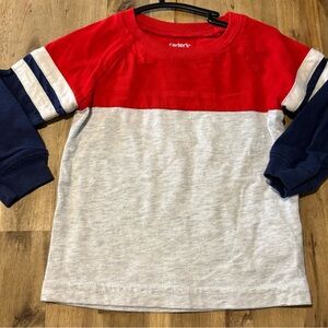 Carter's Tri-Color Long Sleeve Tee